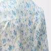 Chemise en viscose Blanc/Bleu