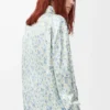 Chemise en viscose blanche/bleue