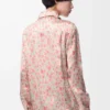 Chemise en viscose blanche/rose