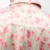 Chemise en viscose blanche/rose
