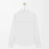 Chemise en viscose stretch blanc