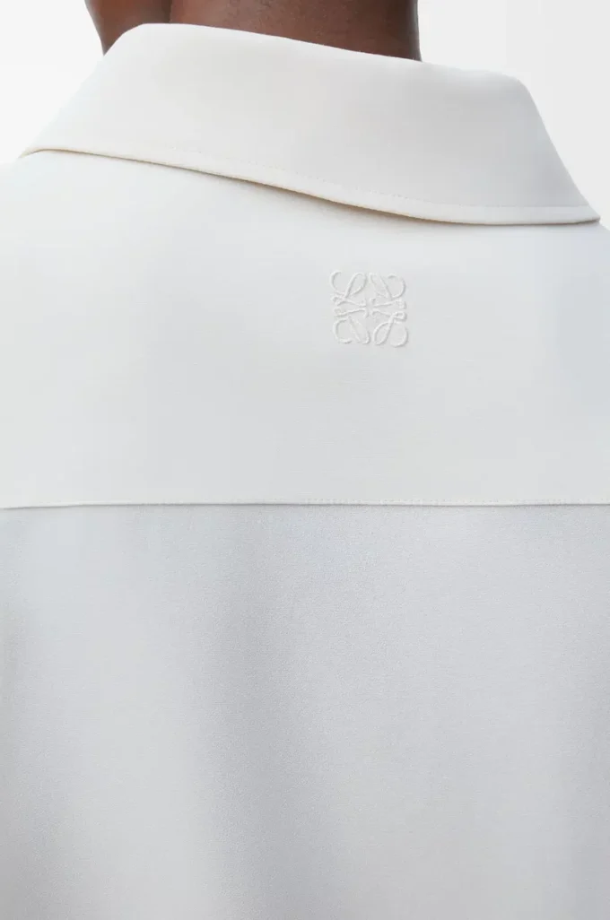 Chemise en viscose stretch blanc