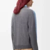 Chemise hybride en coton et laine Bleu clair/Gris