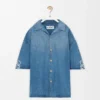 Chemise à manches courtes Anagram en denim Denim délavé