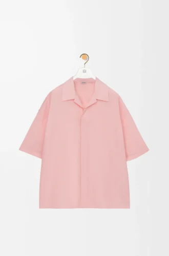 Chemise à manches courtes en laine Corail