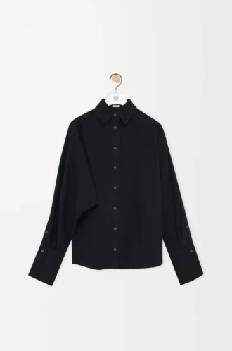 Chemise portefeuille en denim Noir