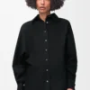 Chemise portefeuille en denim Noir