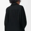 Chemise portefeuille en denim Noir