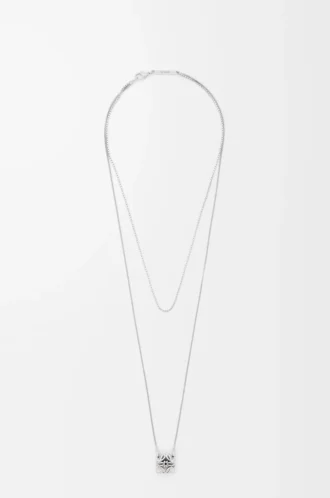 Collier Anagram Bombé en argent sterling Argent