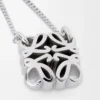 Collier Anagram Bombé en argent sterling Argent