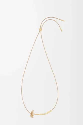 Collier Flor en argent sterling et cristaux Blanc/Or