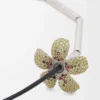 Collier Flor en argent sterling et cristaux Jaune/Argent