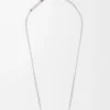 Collier Pebble Cube en argent sterling Argent