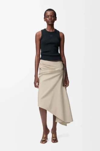 Débardeur Anagram en viscose stretch noir