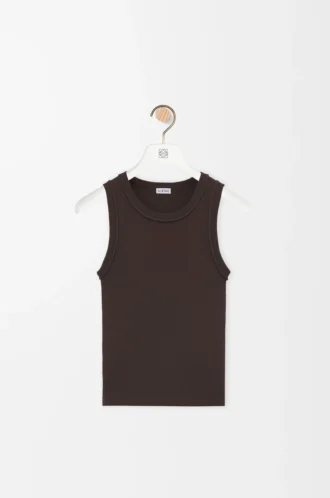 Débardeur Anagramme en viscose stretch marron