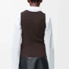 Débardeur Anagramme en viscose stretch marron Débardeur Anagramme en viscose stretch marron