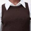 Débardeur Anagramme en viscose stretch marron Débardeur Anagramme en viscose stretch marron
