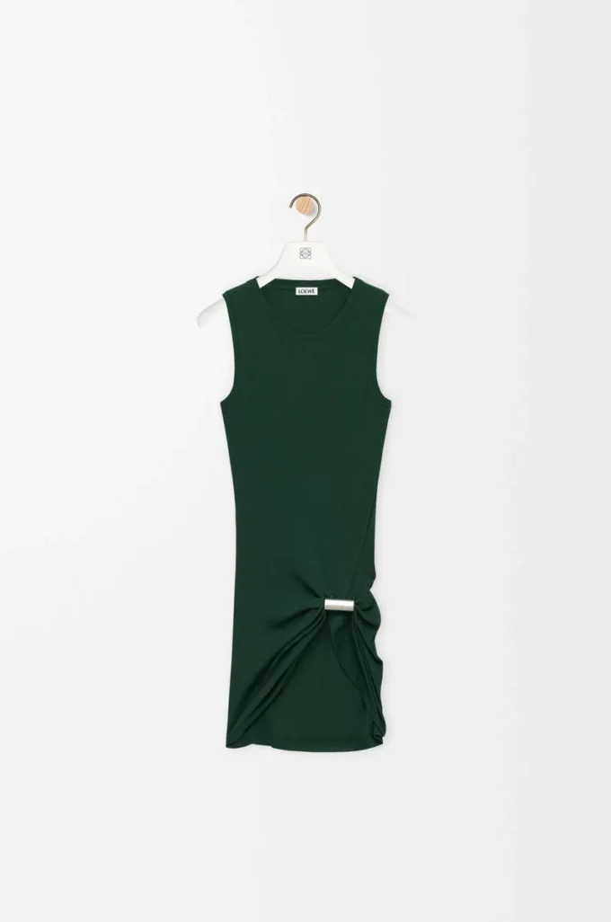Débardeur en coton vert foncé