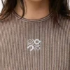 Débardeur en jersey technique Marron/Rose