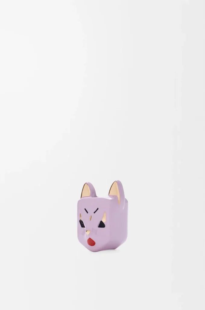 Dés chat violet/jaune