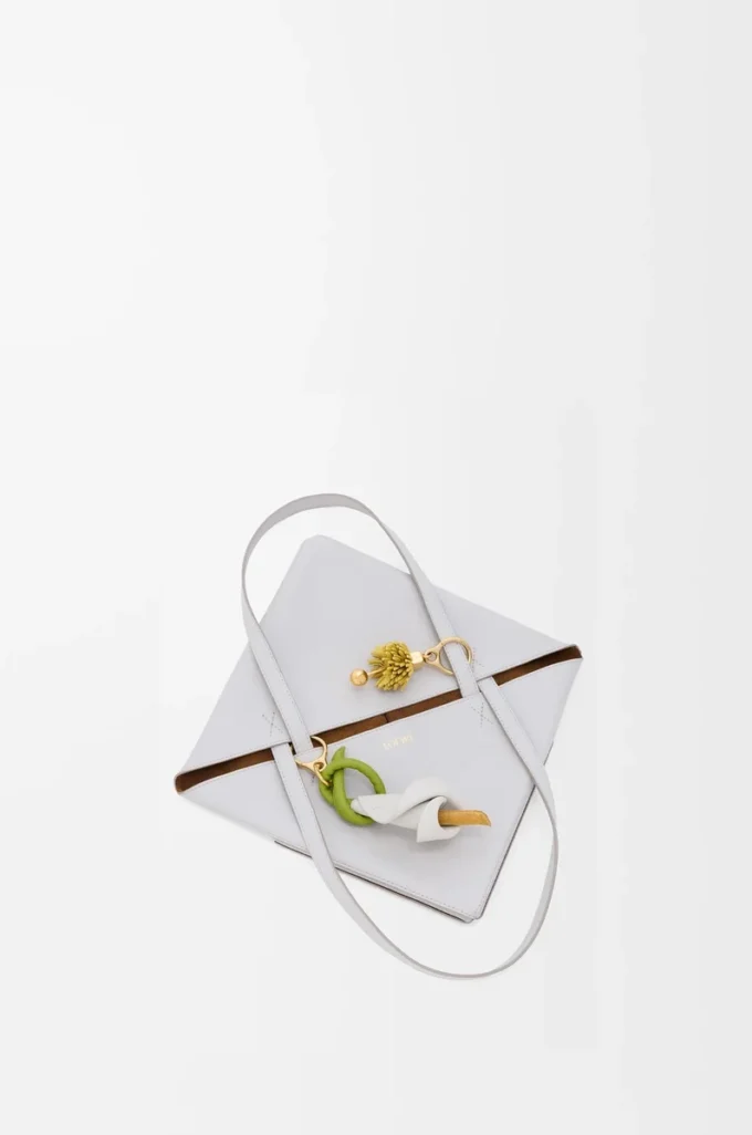 Dés Flower en cuir de veau classique Pale Yellow Glaze