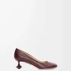 Escarpins Toy en cuir de chèvre bordeaux