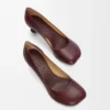 Escarpins Toy en cuir de chèvre bordeaux