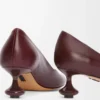 Escarpins Toy en cuir de chèvre bordeaux