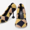 Escarpins Toy en tricot jacquard multicolore bleu marine foncé