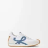 Flow Runner 2.0 en nylon et daim Blanc/Denim clair