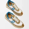 Flow Runner 2.0 en nylon et daim Sand/Blue/White