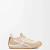 Flow Runner en nylon et daim Light Powder