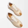 Flow Runner en nylon et daim Light Powder