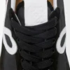 Flow Runner en nylon et daim Noir/Blanc