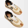 Flow Runner en nylon et daim Or/Noir