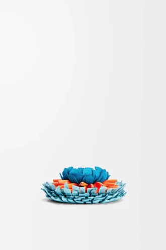 Flower die en cuir de veau classique Aqua