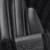 Gants en cachemire et cuir d’agneau nappa Noir Gants en cachemire et cuir d’agneau nappa Noir