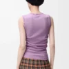 Gilet en cachemire et soie Lilas Gilet en cachemire et soie Lilas