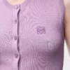 Gilet en cachemire et soie Lilas Gilet en cachemire et soie Lilas