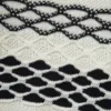 Gilet en jacquard de coton noir/blanc