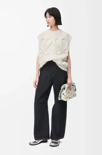 Gilet en laine Blanc