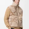 Gilet en laine mélangée Beige/Vert kaki Gilet en laine mélangée Beige/Vert kaki