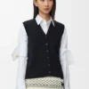 Gilet en laine Noir Gilet en laine Noir