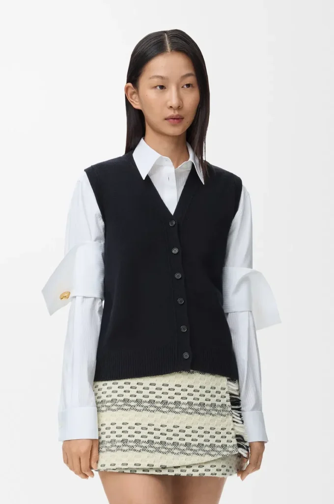 Gilet en laine Noir Gilet en laine Noir