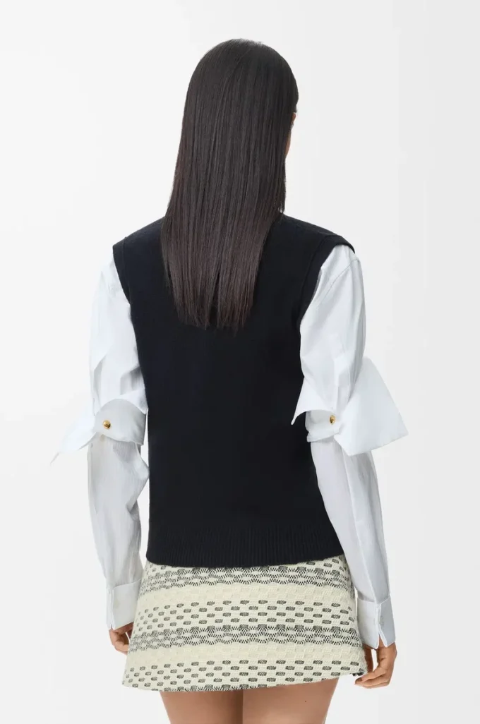 Gilet en laine Noir Gilet en laine Noir