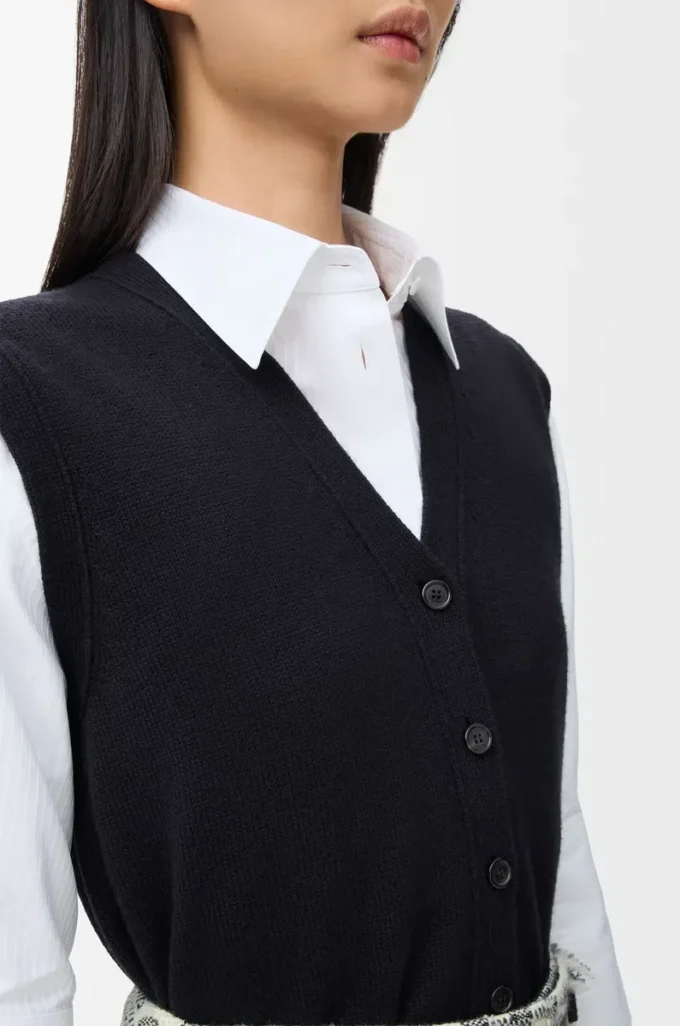Gilet en laine Noir Gilet en laine Noir
