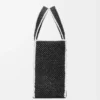 Grand sac fourre-tout LOEWE Font en raphia Noir