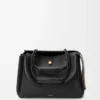 Grand sac Madrid en cuir de veau souple noir