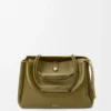 Grand sac Madrid en cuir de veau souple Olive