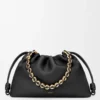 Grand sac à main Flamenco en cuir d&rsquo;agneau nappa souple Noir